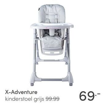 Baby & Tiener X-adventure kinderstoel grijs aanbieding