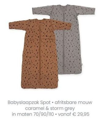 Baby & Tiener Babyslaapzak spot afritsbare mouw aanbieding