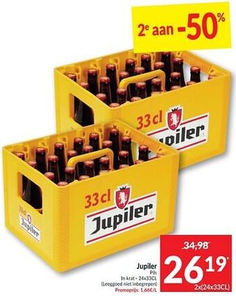Intermarché Jupiler pils aanbieding