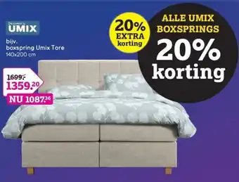 Leen Bakker Boxspring Umix Tore aanbieding