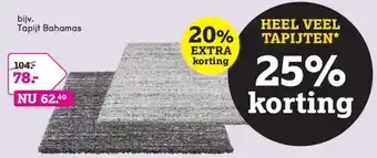 Leen Bakker Tapijt bahamas aanbieding