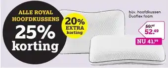 Leen Bakker Hoofdkussen duoflex foam aanbieding