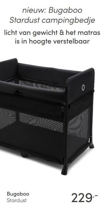 Baby & Tiener Bugaboo stardust aanbieding