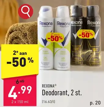 ALDI Deodorant, 2 st. aanbieding