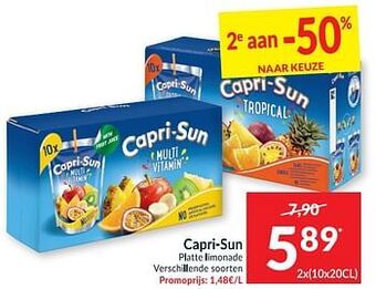 Intermarché Capri-sun platte limonade aanbieding