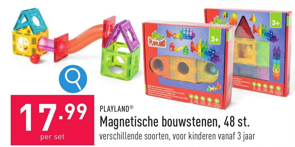 ALDI Magnetische bouwstenen, 48 st. aanbieding
