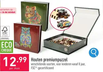ALDI Houten premiumpuzzel aanbieding