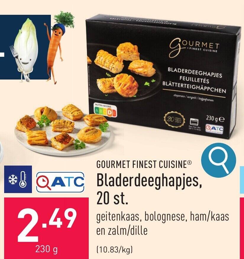 ALDI Bladerdeeghapjes, 20 st. aanbieding