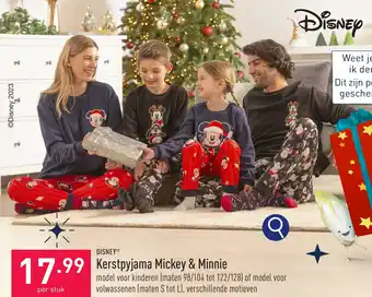 Kerstpyjama Mickey & Minnie
