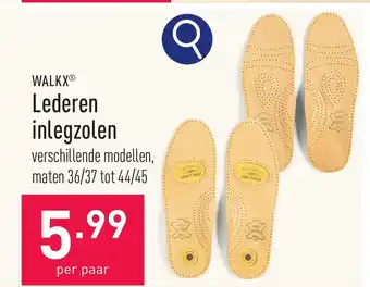 ALDI Lederen inlegzolen aanbieding