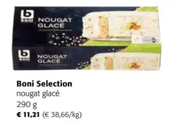 Colruyt Boni Selection nougat glacé 290 g aanbieding