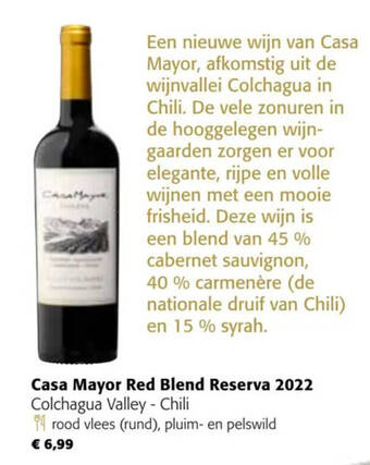 Colruyt Casa Mayor Red Blend Reserva 2022 aanbieding