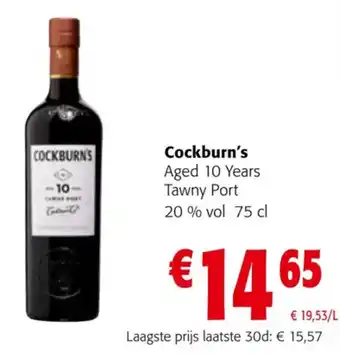 Colruyt Cockburn's Aged 10 Years Tawny Port 20 % vol 75 cl aanbieding