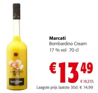 Colruyt Marcati Bombardino Cream 17% vol 70 cl aanbieding