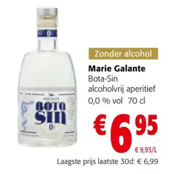 Colruyt Marie Galante Bota-Sin alcoholvrij aperitief 0,0 % vol 70 cl aanbieding