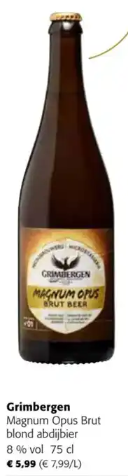Colruyt Grimbergen Magnum Opus Brut blond abdijbier 8 % vol 75 cl aanbieding