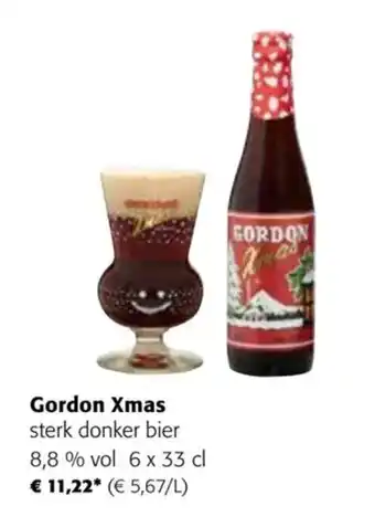 Colruyt Gordon Xmas sterk donker bier 8,8 % vol 6 x 33 cl aanbieding