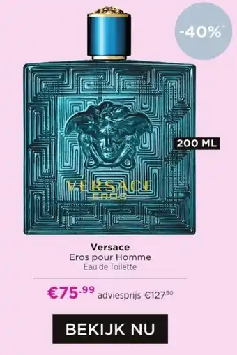 ICI PARIS XL Versace Eros pour Homme 200 ml aanbieding