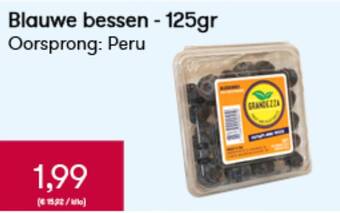 Peltri Blauwe bessen - 125gr aanbieding