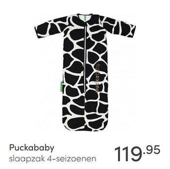 Baby & Tiener Puckababy slaapzak 4-seizoenen aanbieding