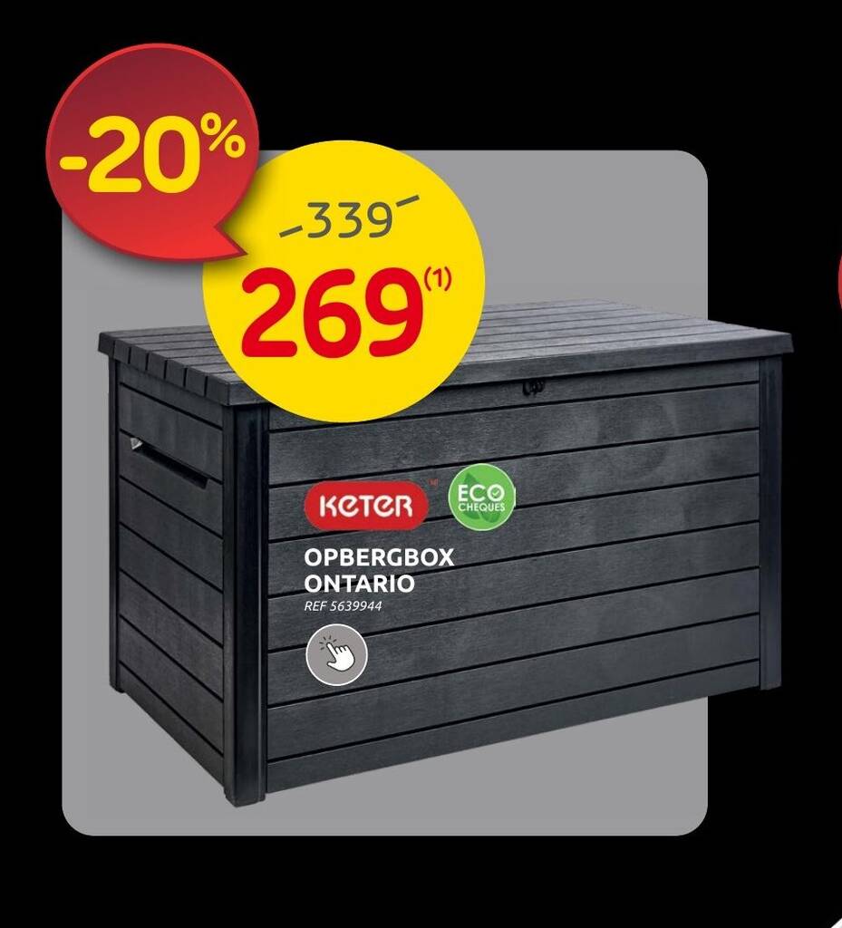 BricoPlanit OPBERGBOX ONTARIO aanbieding