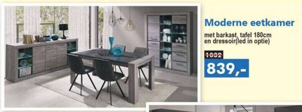 Belga Meubelen Moderne eetkamer aanbieding