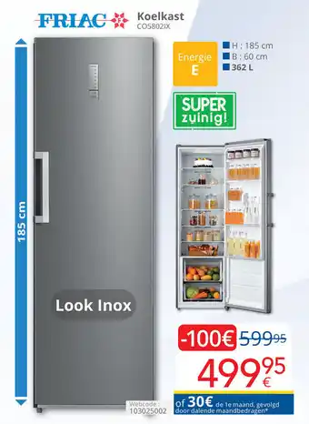 Eldi Koelkast aanbieding