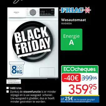 Eldi Wasautomaat aanbieding