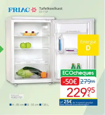 Eldi Tafelkoelkast aanbieding
