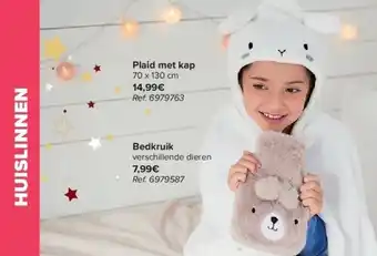 Carrefour Plaid met kap aanbieding