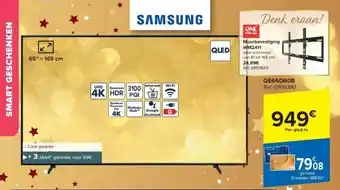 Carrefour Samsung qled 65’’ = 165 cm aanbieding