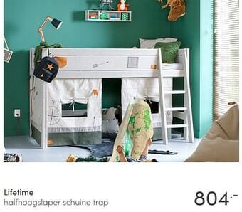Baby & Tiener Lifetime halfhoogslaper schuine trap aanbieding
