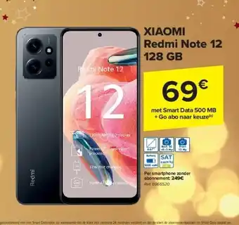 Carrefour Xiaomi redmi note 12 128 gb aanbieding