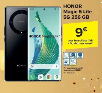 Carrefour Honor magic 5 lite 5g 256 gb aanbieding