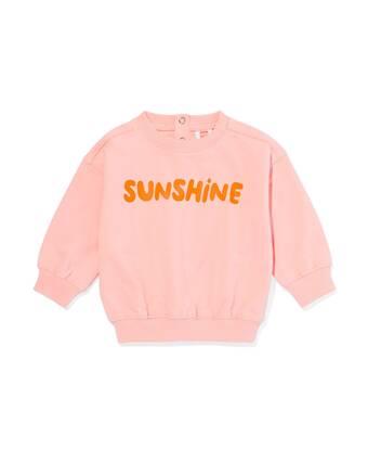 HEMA Hema babysweater sunshine katoen perzik (perzik) aanbieding