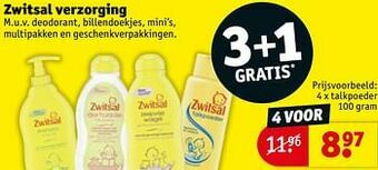 Kruidvat Zwitsal talkpoeder aanbieding