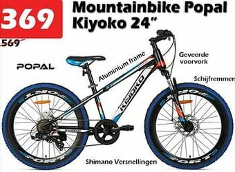 iTEK Mountainbike popal kiyoko 24`` aanbieding