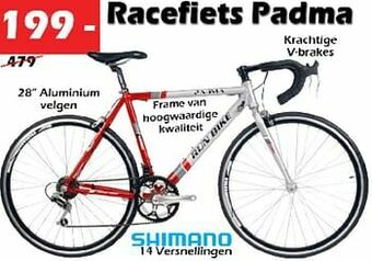 iTEK Racefiets padma aanbieding