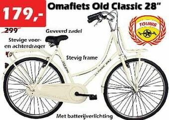 iTEK Omafiets old classic 28`` aanbieding