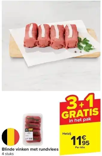 Blinde vinken met rundvlees