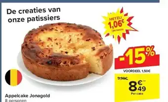 Carrefour Appelcake jonagold aanbieding