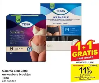 Carrefour Gamma silhouette en wasbare broekjes tena aanbieding