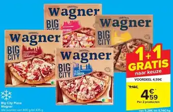Carrefour Big city pizza wagner aanbieding