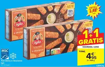 Carrefour Fish sticks à l’ancienne iglo aanbieding