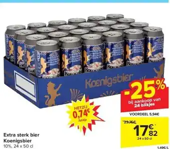 Extra sterk bier koenigsbier