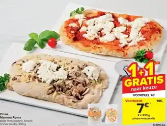 Carrefour Pinsa mamma roma aanbieding