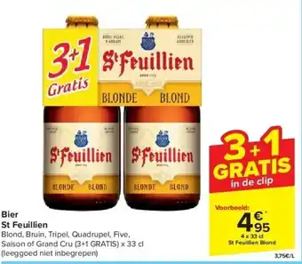 Carrefour Bier st feuillien aanbieding