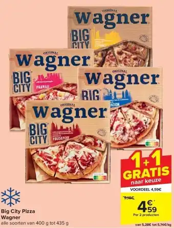 Carrefour Big city pizza wagner aanbieding