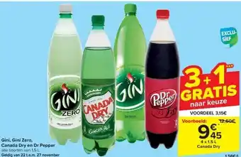 Gini, gini zero, canada dry en dr pepper