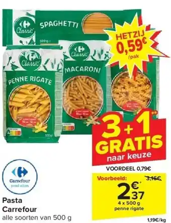 Carrefour Pasta carrefour aanbieding